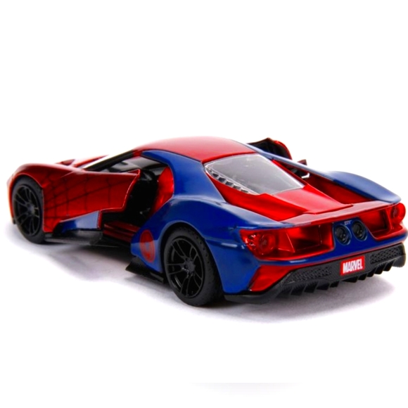 Jada Marvel Spider-Man Ford GT Car NWT - Picture 10 of 12